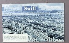 Swift & Co meat packing Plant Union Stockyards Chicago Illinois Postcard picture