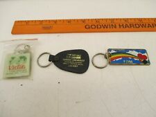 Lot of 3 Vintage Keychain Various Companies. Victor Mr. Goodwrench Advertising picture