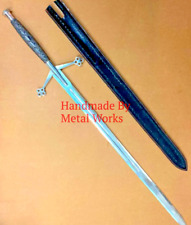 Scottish Claymore Sword With Sheath, Handmade Stainless Steel Medieval Sword picture