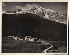Photoglob, Switzerland, St. Gertraud with the Ortler Vintage Photomechanical Prin picture