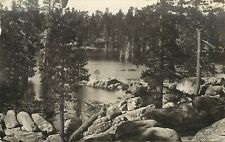 RPPC Postcard; Big Bear Lake CA Rocky Shore of Boulder Bay, Cyko back 1907-1920 picture