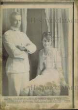1916 Press Photo Dwight Eisenhower & Mamie Geneva Doud Wed, Denver - lrw03523 picture