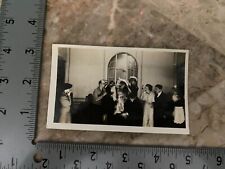 BW Photo Military Bride is Man in Drag Wedding RARE Gay Interest Group Candid picture