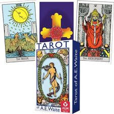Ae Waite Tarot Mini Deck Cards Blue Edition Rosy Cross Agm Esoteric 1067012577 picture