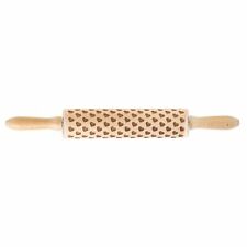 HIC Mrs. Anderson's Baking Heart Rolling Pin EUROPEAN BEECHWOOD picture