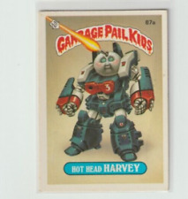 HOT HEAD HARVEY 1986 TOPPS GARBAGE PAIL KIDS STICKER #87A No Copyright picture