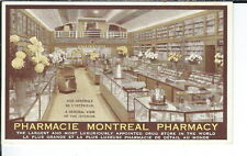 AY-136 - Pharmacy Montreal Store Interior Advertising Postcard, Canada 1901-07 picture