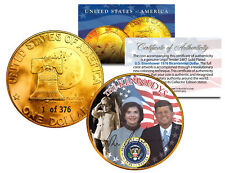 1976 KENNEDY FAMILY 24K Gold Plated IKE Dollar *Each Coin Serial Numbered of 376 picture