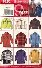 1990's Butterick Misses' Jacket Pattern 5151 Size 8-12 UNCUT picture