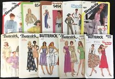 Lot 10 Sz 8 B 31 1/2 Vintage Sewing Patterns 70s 80s Simplicity Butterick Esprit picture