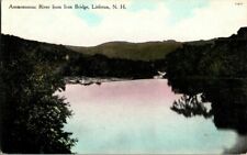 1910. LITTLETON, NH. AMMONOOSUC RIVER FROM IRON BRIDGE. POSTCARD XZ15 picture