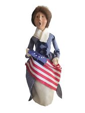 Byers Choice Figurine Doll Betsy Ross The Carolers Colonial Flag 2002 picture