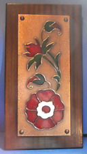 Aethra FLOWER Wall Plaque Hand Made In Greece Crafted Copper With Enamel Paint  picture