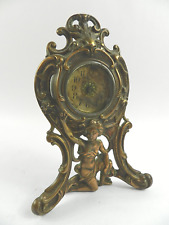 Antique 1906 Cast Iron Metal Clock Western Clock MFG La Salle IL Key Includ A322 picture