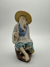 VINTAGE Antique Chinese MUDMAN Ceramic Handmade Figurine AS IS READ 3.5