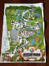 VINTAGE HERSEY PARK 70'S COLORFUL MAP PENNSYLVANIA AMUSEMENT PARK **RARE** picture