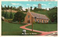 Postcard CA Glendale Wee Kirk o the Heather Forest Lawn Park Vintage PC H9631 picture