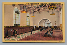 Postcard Ticket Concourse Union Station Los Angeles California *A3032 picture