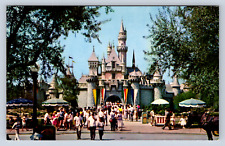 Vintage Postcard Disneyland Anaheim CA Sleeping Beauty Castle picture