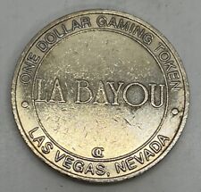 La Bayou Casino Downtown Las Vegas Nevada $1 Slot Token - Nickel OC - 1999 picture