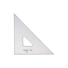 Pacific Arc Drafting Triangle, 14-inch, 45/90 Degrees, w/Inking Edge, Topaz picture