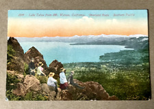 LAKE TAHOE, CA California ~ View of LAKE From MT. WATSON c1910s  Postcard picture