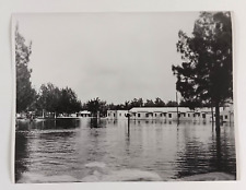 1947 Miami Florida Hotel Apartment Flooding Vintage Press Photo Flood Waters picture