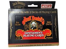Jack Daniel’s Whiskey Gentlemen’s Playing Cards Collector Tin w/ 2 Decks HOYLE picture