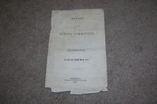 1850 School Report Northfield MA picture