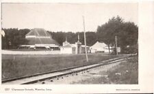 1905's Chautauqua Grounds Building Railroad Waterloo Iowa IA UDB Postcard picture
