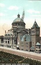 Vintage Postcard 1907 Christian Science Church Parish Boston Massachusetts MA picture