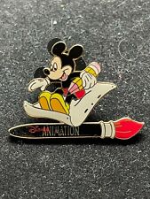 Disney Pin - DLR - Disney Animation Mickey Paper Paint Brush Pencil 23727 picture