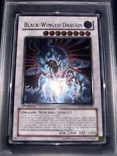 Yugioh PSA 7 BLACK-WINGED DRAGON TSHD-EN040 1st EDITION ULTIMATE  Wow picture