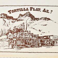 1980s Tortilla Flat Cafe Restaurant Menu Bob Brock Maricopa County Arizona picture