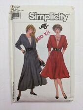1987 Vintage SIMPLICITY 8172 Misses' Jiffy Dress 2 Lengths Size NN 10-16 UNCUT picture