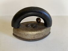 Antique Miniature Sad Flat Iron w/ Removeable Wood Handle picture