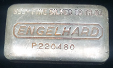 Engelhard 10 Oz .999 Silver Bar Vintage Loaf 11th Series Serial #P220480 picture