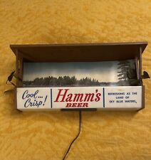 Rare Vintage Hamms Beer Sign - Cool Crisp - Lighted Fathers, Mancave, Scenic picture
