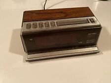 Vintage Le Gant Time Solid State Wood Grain Alarm Clock  Tested picture