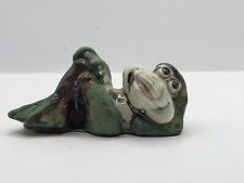 Raku Pottery Frog Figurine picture