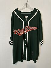 NWT Vintage Walt Disney Cotton Green Baseball Jersey Shirt Adult Size XXL picture
