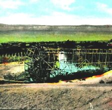 Old Method of Irrigation Water Wheel Grand Junction Colorado CO 1922 DB Postcard picture