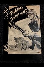 1943 - WORLD WAR 2 - ORIGINAL ARTWORK -  Artist Harold Abbey - FIGHTING SONGS  picture