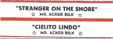 Jukebox Title Strip - Mr. Acker Bilk: 