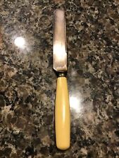 ANTIQUE Meriden Cutlery Co 1855 Bread Butter Knife Celluloid Handle Flatware picture