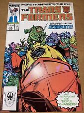 THE TRANSFORMERS vol. 1 #29 1987 1st app. Triple Changers MARVEL comic book picture