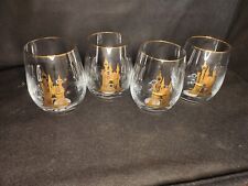 4 Cinderella Castle Gold Wine Glasses A Dream Is A Wish Your Heart Makes Disney  picture