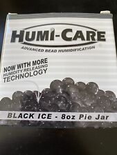 Humi-Care Black Ice 8oz Cigar Humidor Humicare Gel Pie Jar - New picture