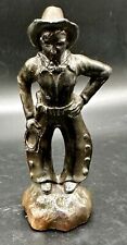 Ray E. Dodge Cowboy Cast Bronze Figurine Hopalong Cassidy/Red Ryder picture