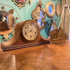Antique Haller German Art Deco Mantle Clock 1930s & Anvil Westminster Movement picture